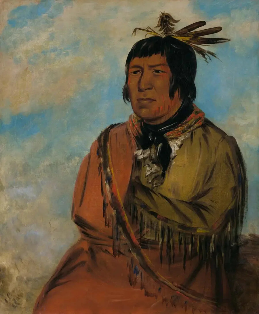 Na-pów-sa, Ours viaggiando di notte, un capo - George Catlin