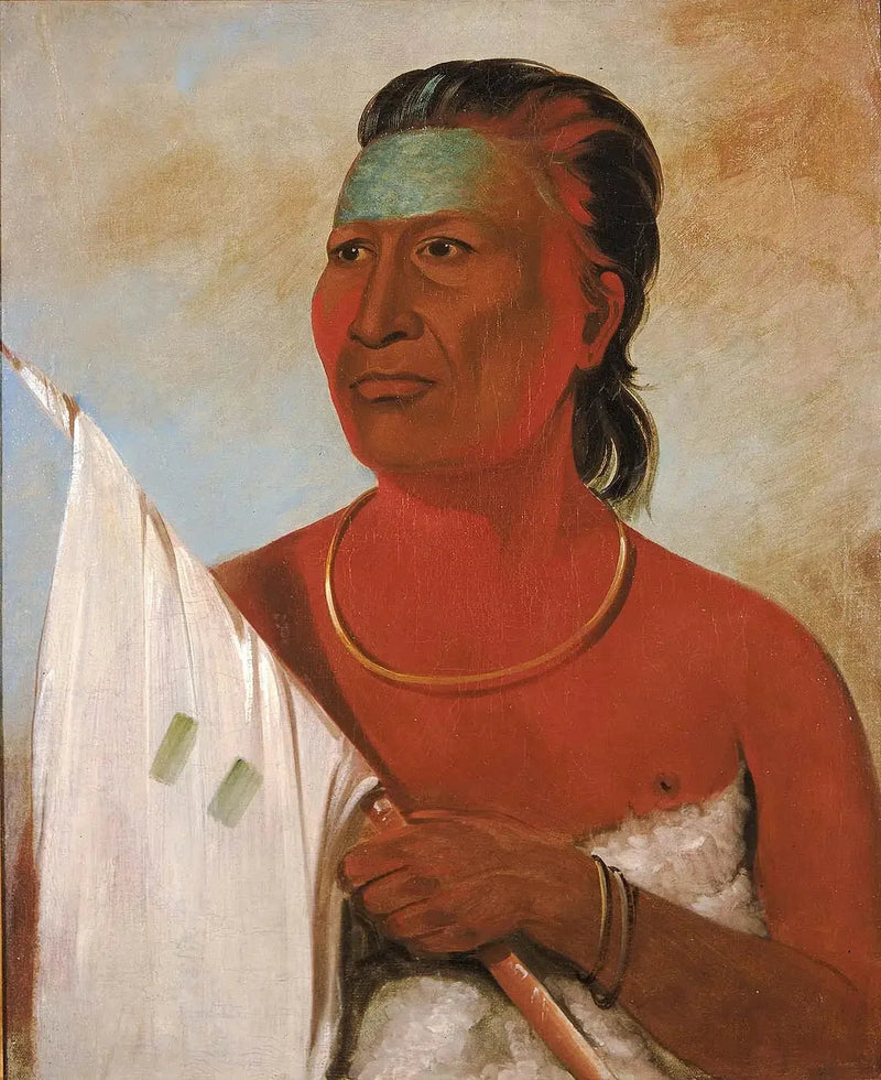 Náh-pope, zuppa, consigliere di Black Hawk - George Catlin