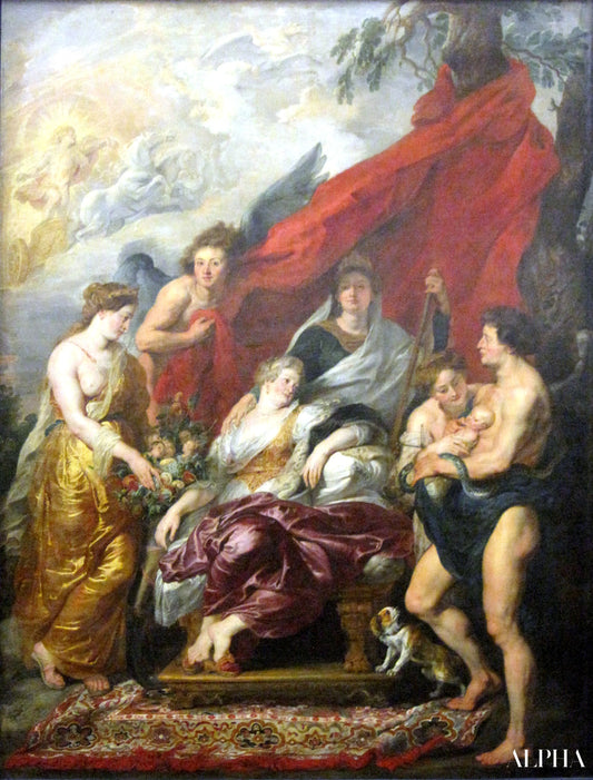 Naissance de Louis XIII à Fontainebleau - Peter Paul Rubens - Reproductions de tableaux et peintures haut de gamme