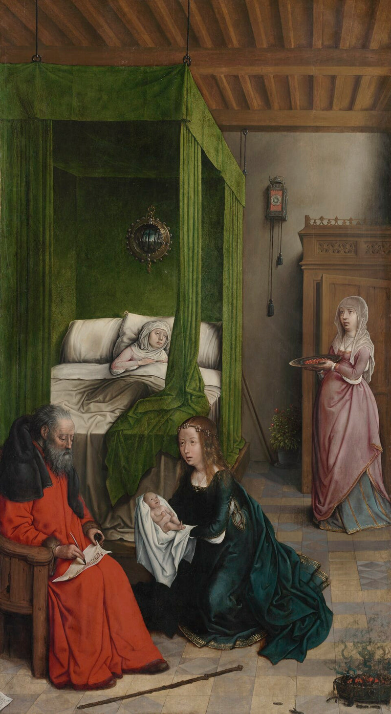 Nascita di san Giovanni Battista - Juan de Flandes