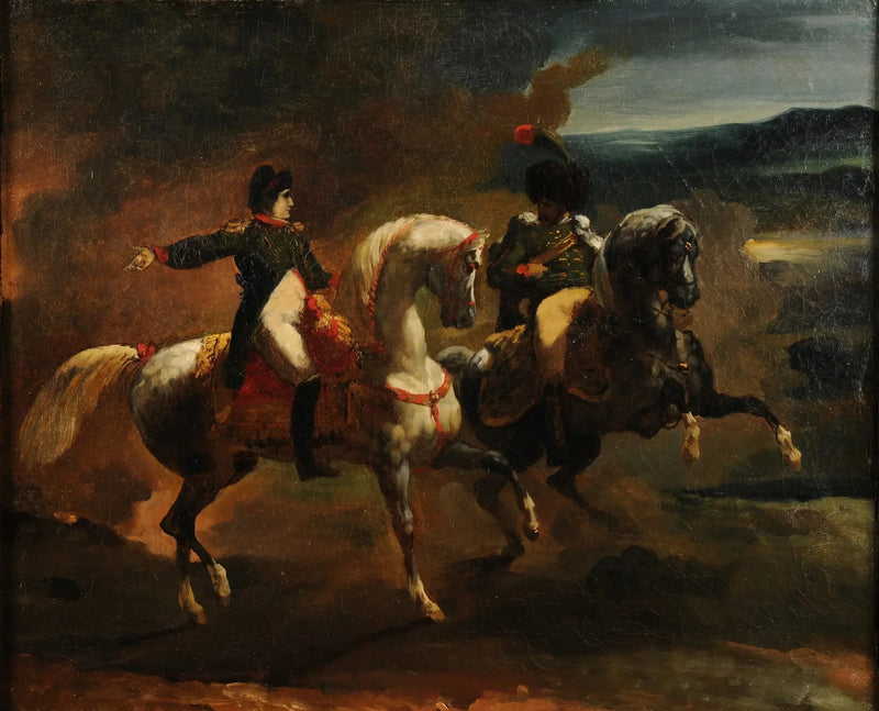 Napoleone che dà un ordine a un ufficiale superiore delle Guide - Théodore Géricault
