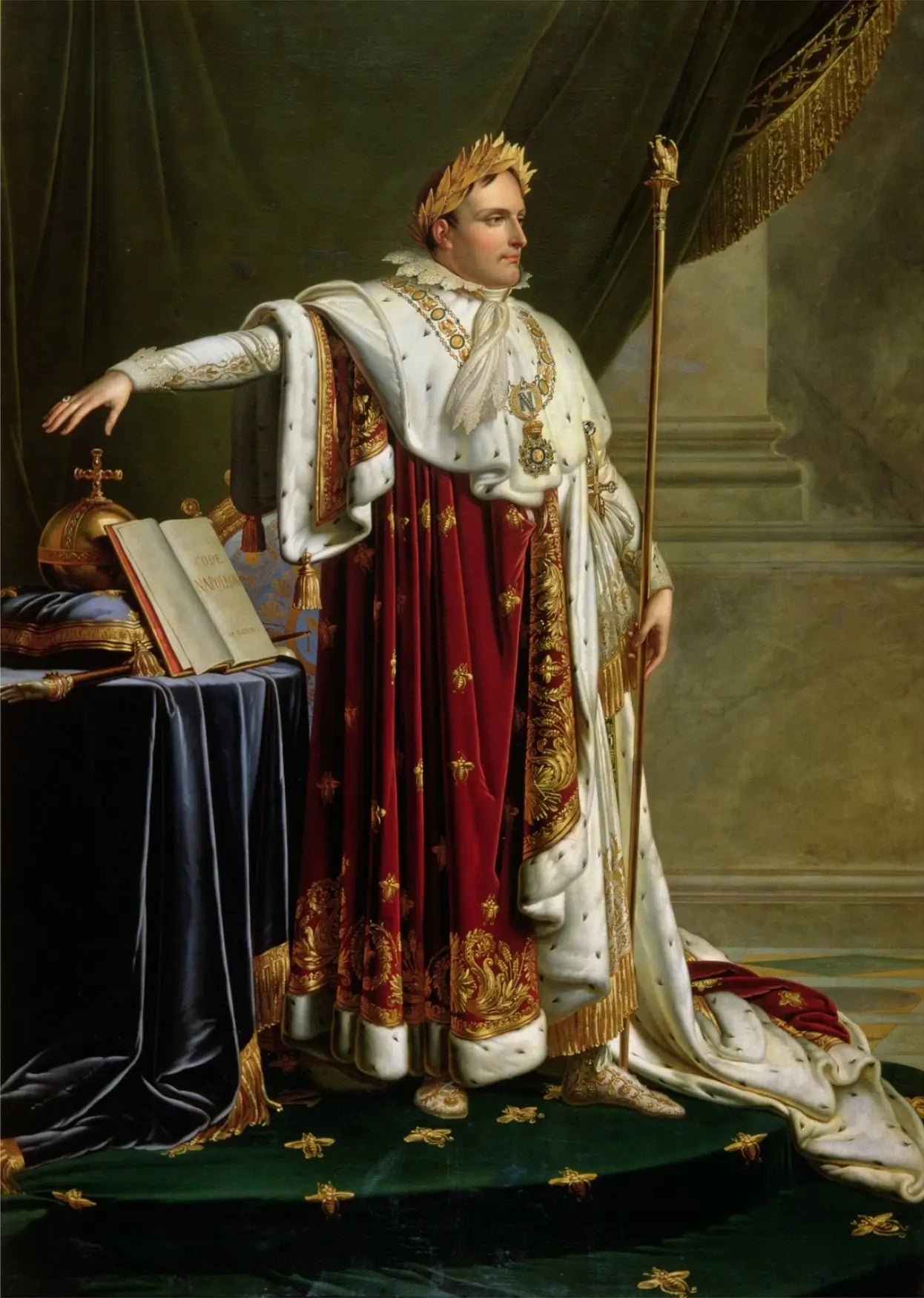 Napoléon en costume impérial - Anne-Louis Girodet image 1 tableau peint à l’huile sur toile