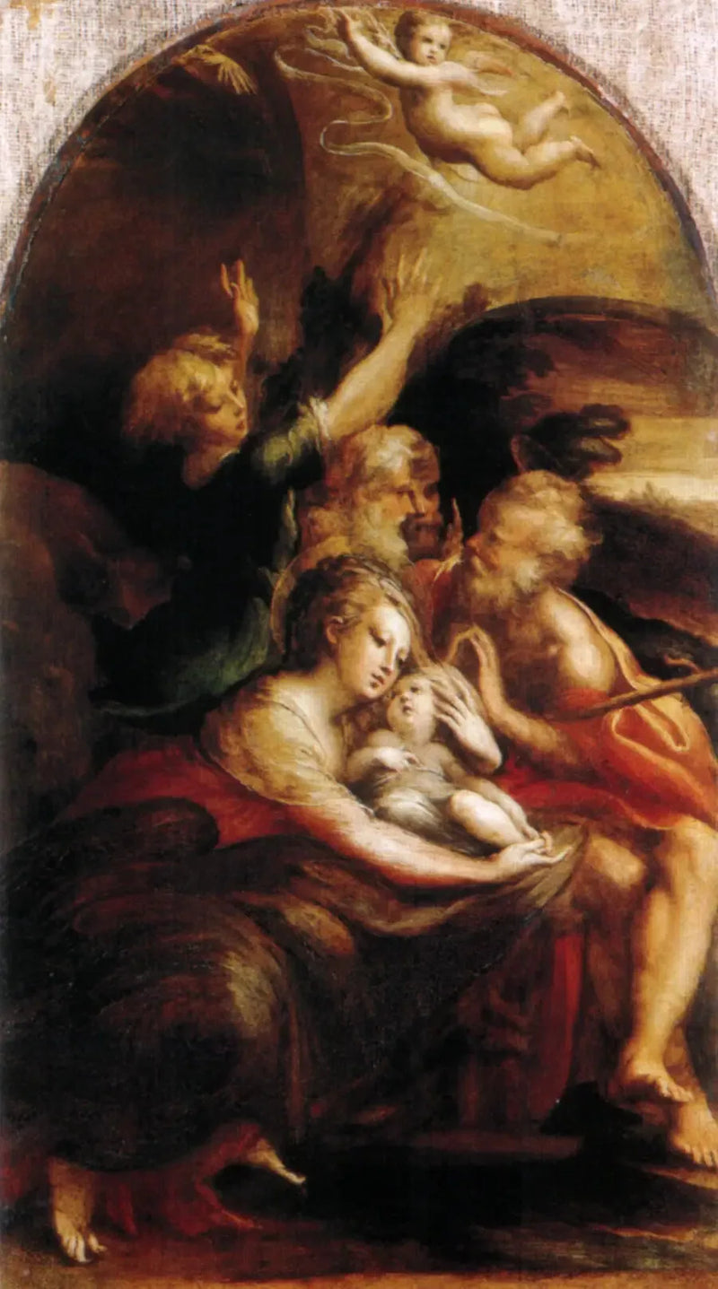 Natività di Cristo con angeli - Parmigianino