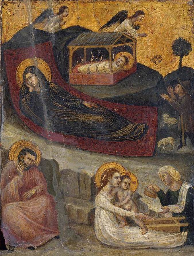 Natività e Annuncio ai pastori - Pietro da Rimini