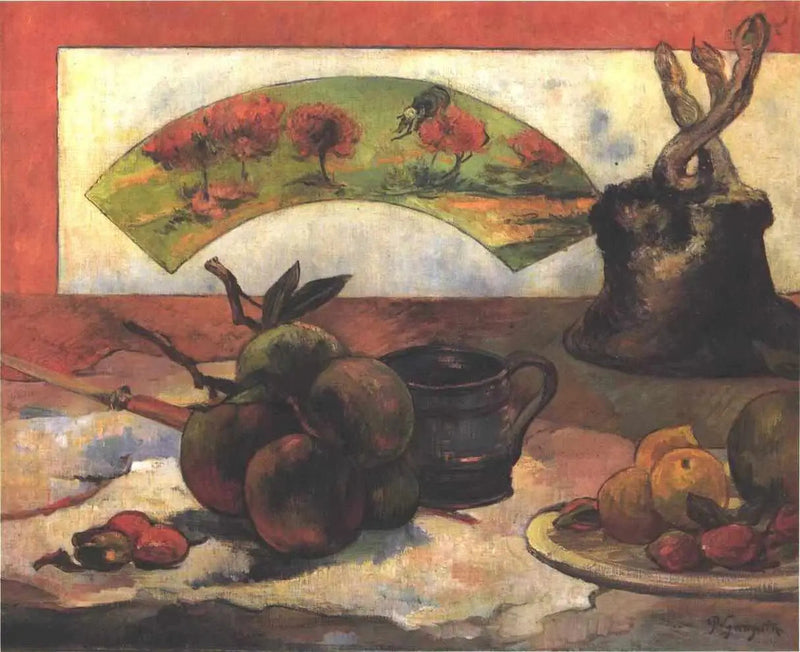 Natura morta con ventaglio - Paul Gauguin