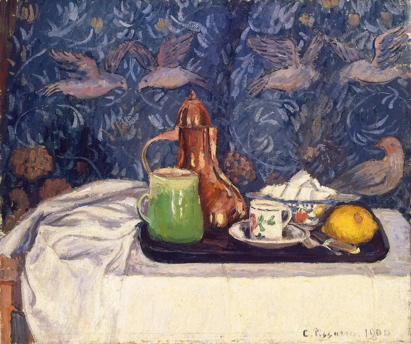 Natura morta con caffettiera - Camille Pissarro