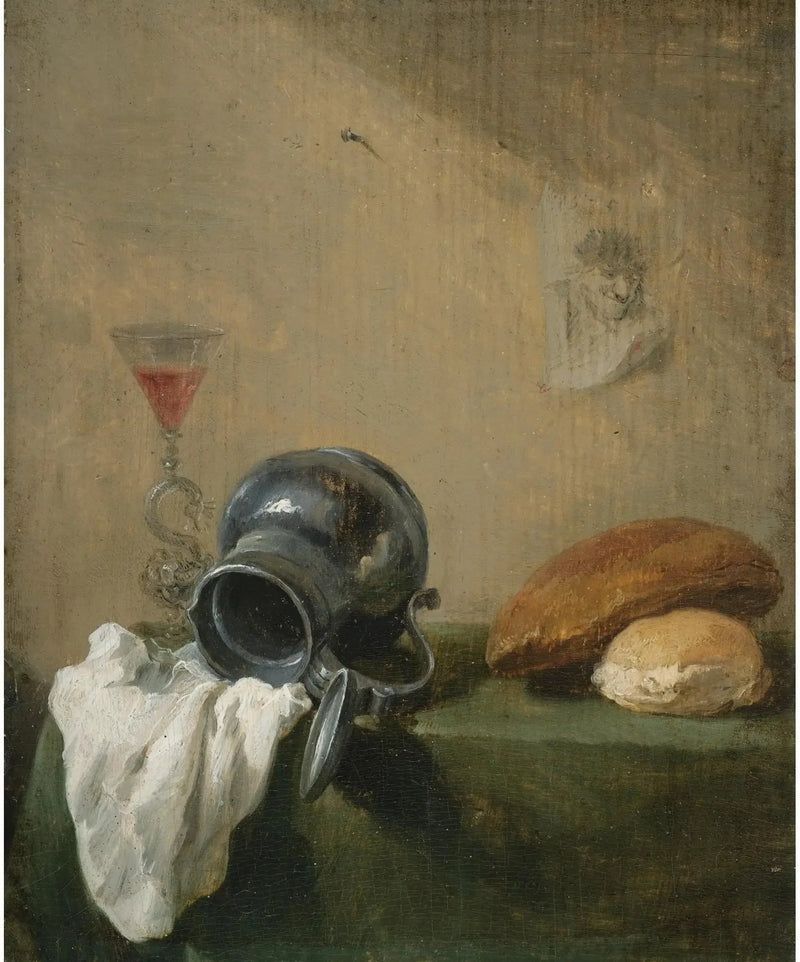 Natura morta con brocca rovesciata - David Teniers il Giovane