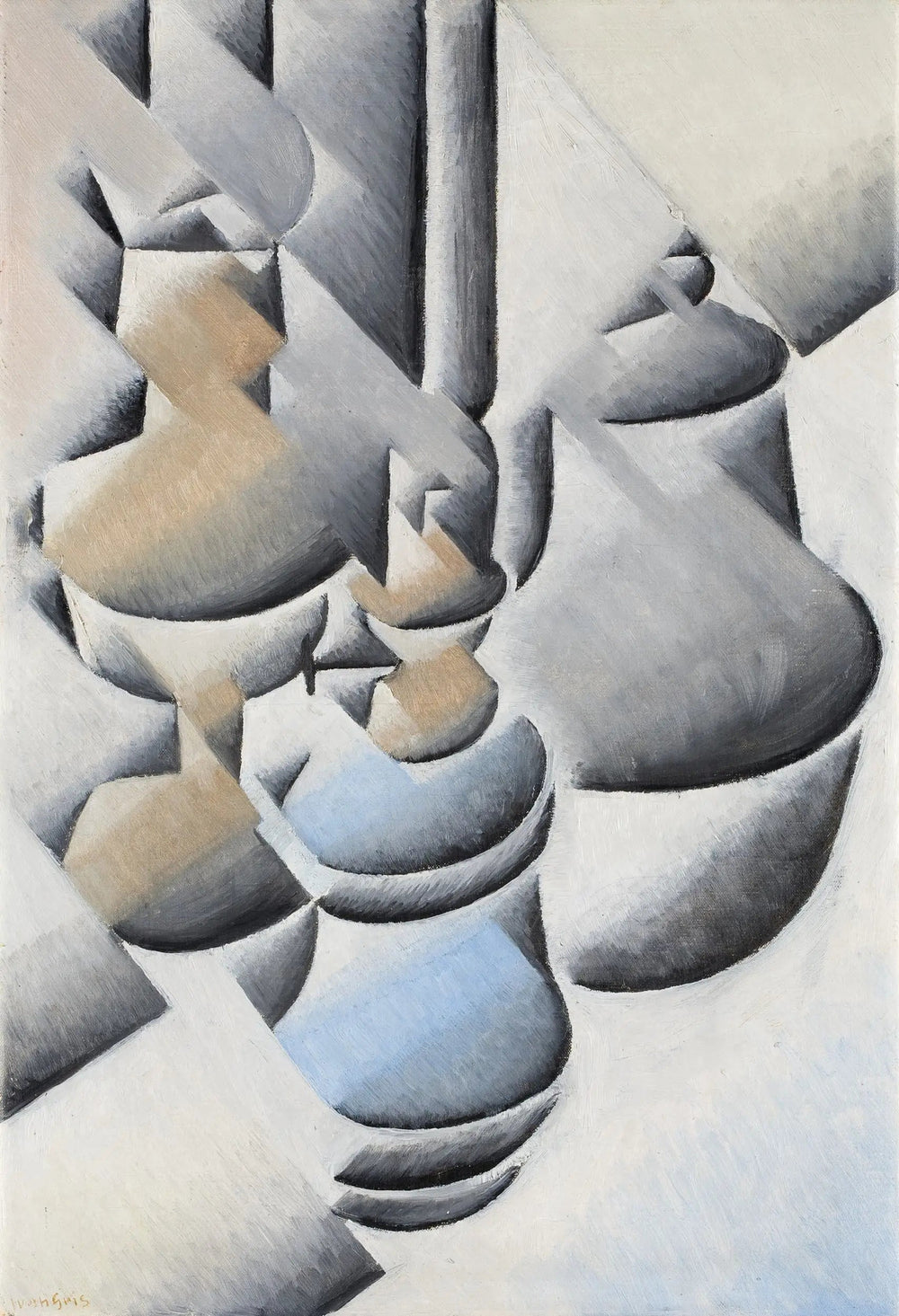 Nature morte à la lampe - Juan Gris image 1 copie de tableau peinte à la main