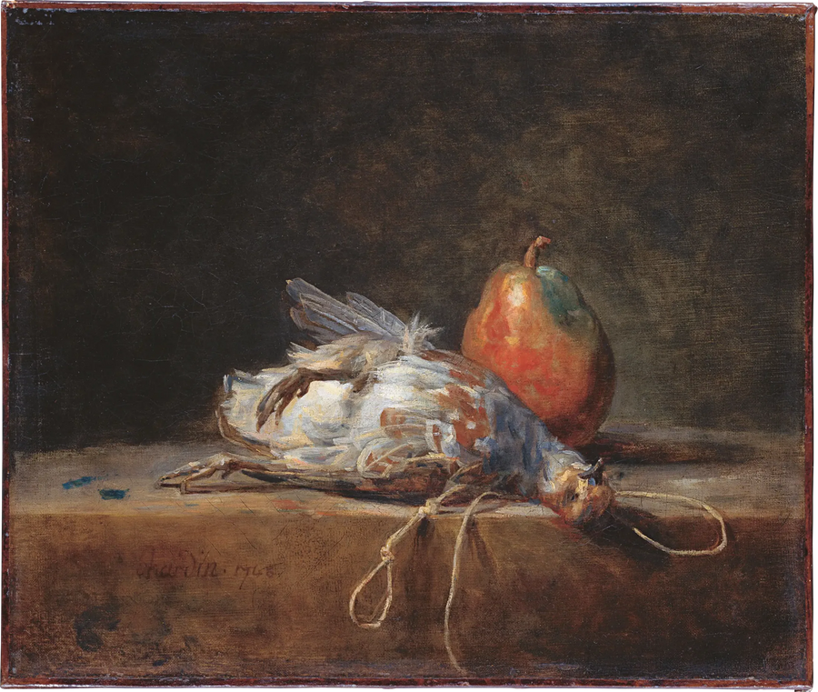 Natura morta con pernice e pera - Jean Siméon Chardin