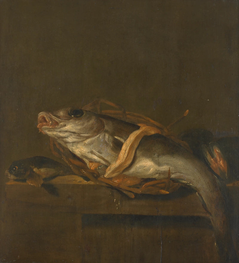 Nature morte à l'aiglefin et au coq - Jan Vonck