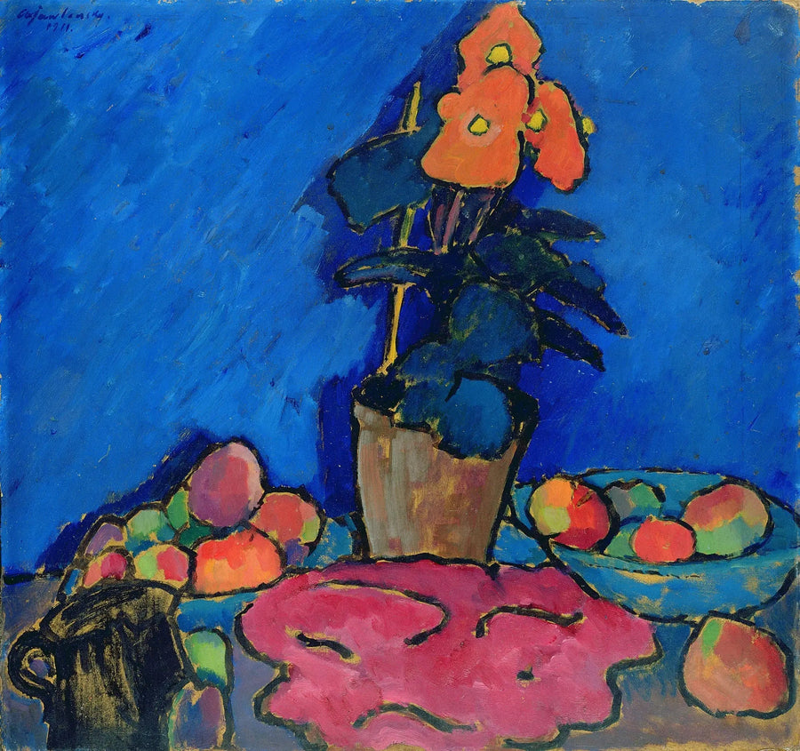 Natura morta con begonia - Alexej von Jawlensky