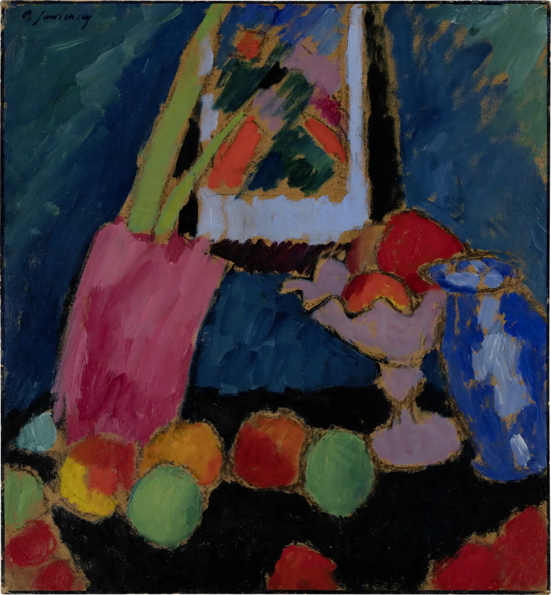 Natura morta con ciotola viola - Alexej von Jawlensky
