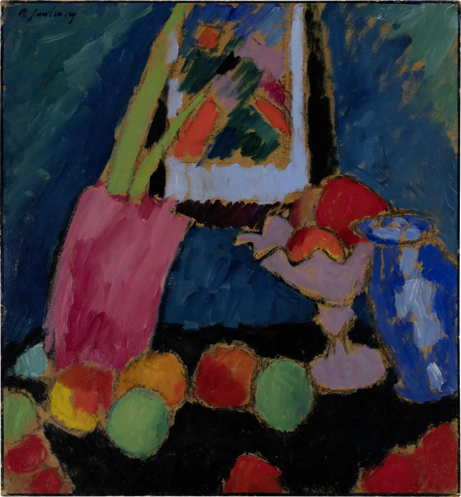 Natura morta con ciotola viola - Alexej von Jawlensky