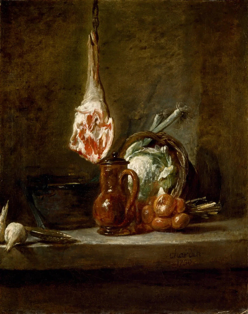 Natura morta con cosciotto di agnello - Jean Siméon Chardin
