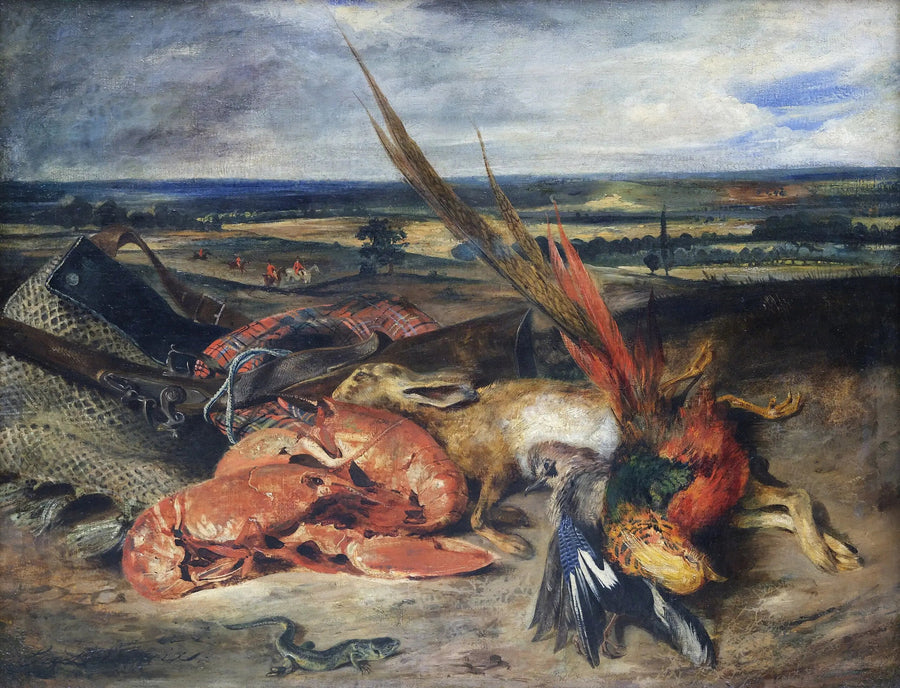Natura morta con aragosta - Eugène Delacroix