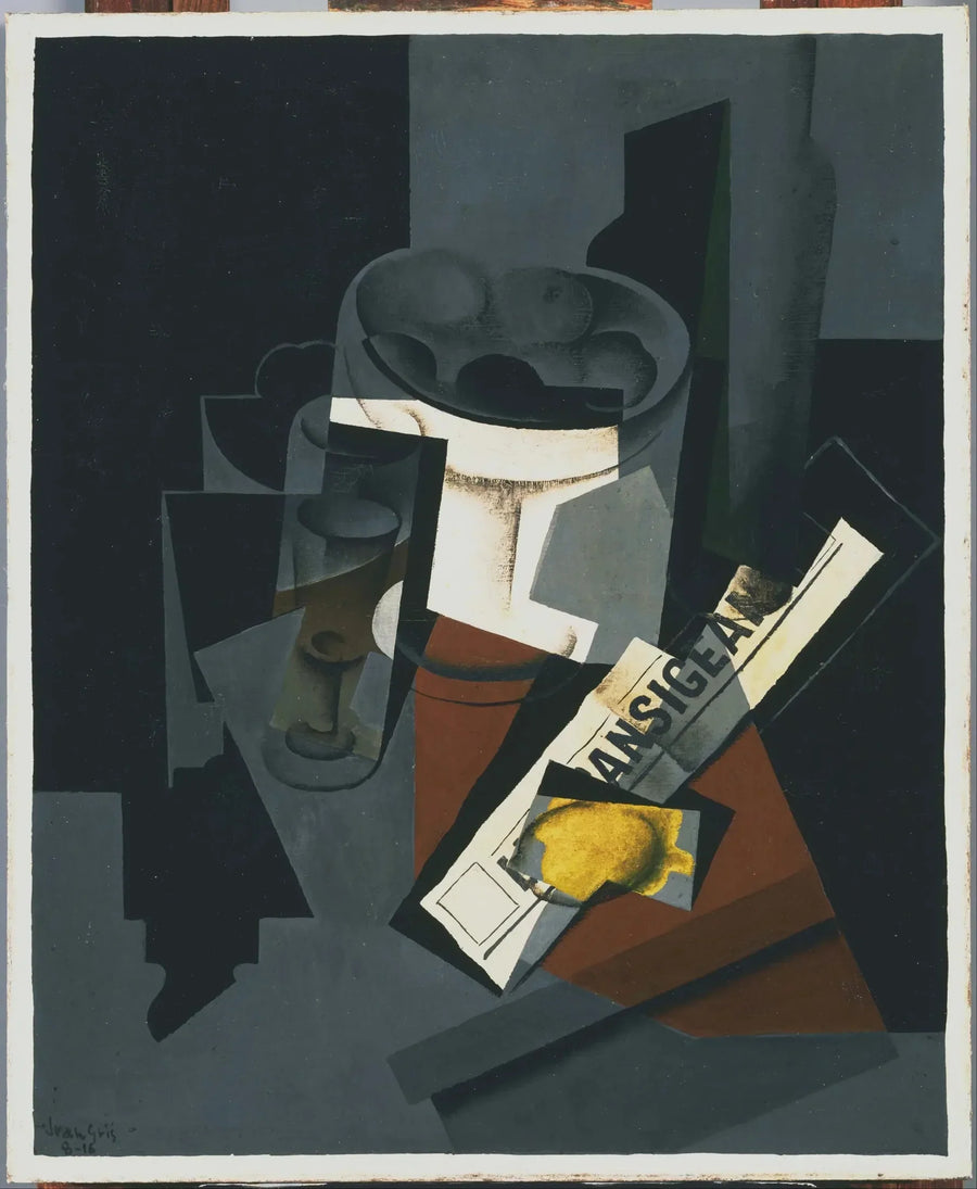 Natura morta con giornale - Juan Gris