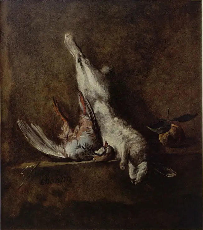 Natura morta con coniglio e pernice - Jean Simeón Chardin