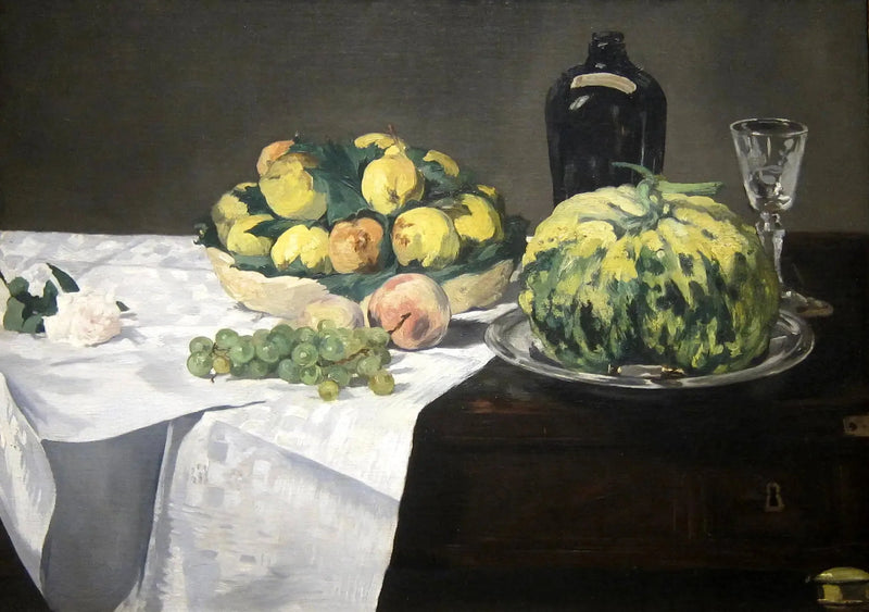 Natura morta con melone e pesche - Édouard Manet