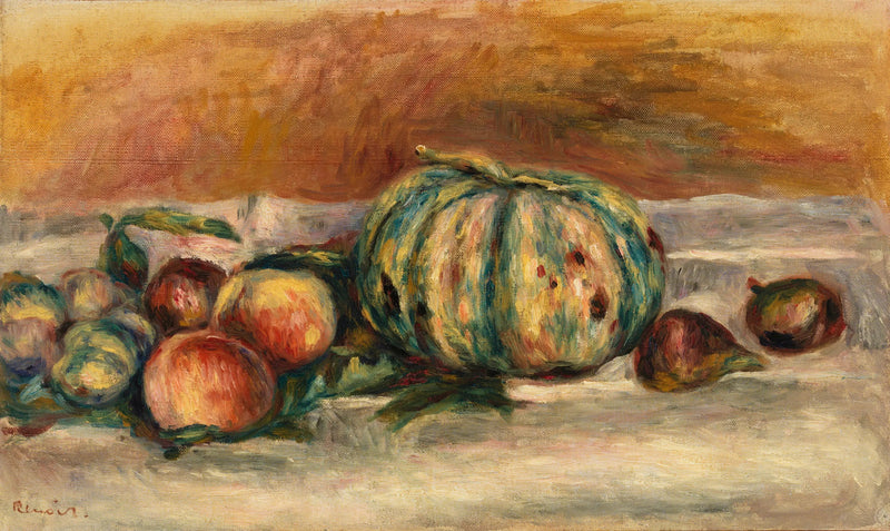 Natura morta con melone - Pierre-Auguste Renoir