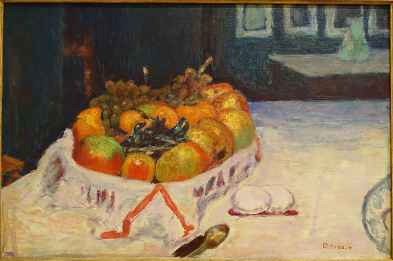 Natura morta con cesto di frutta - Pierre Bonnard