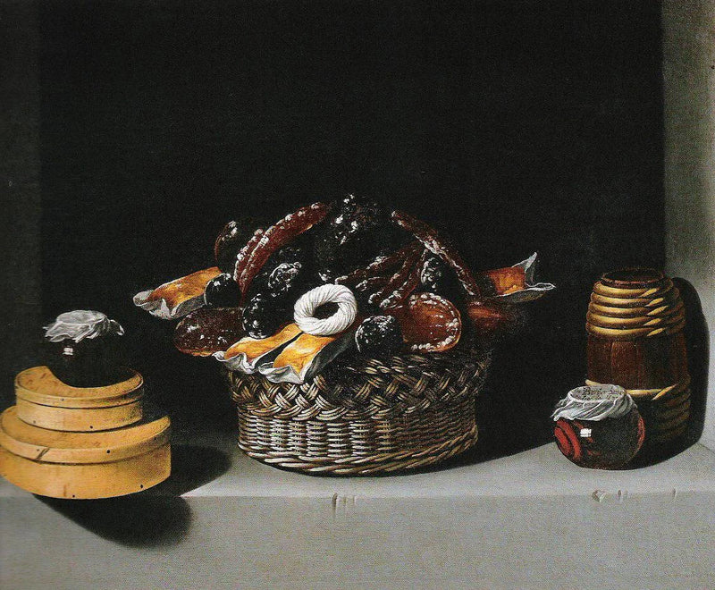 Nature morte au panier et aux friandises - Juan van der Hamen