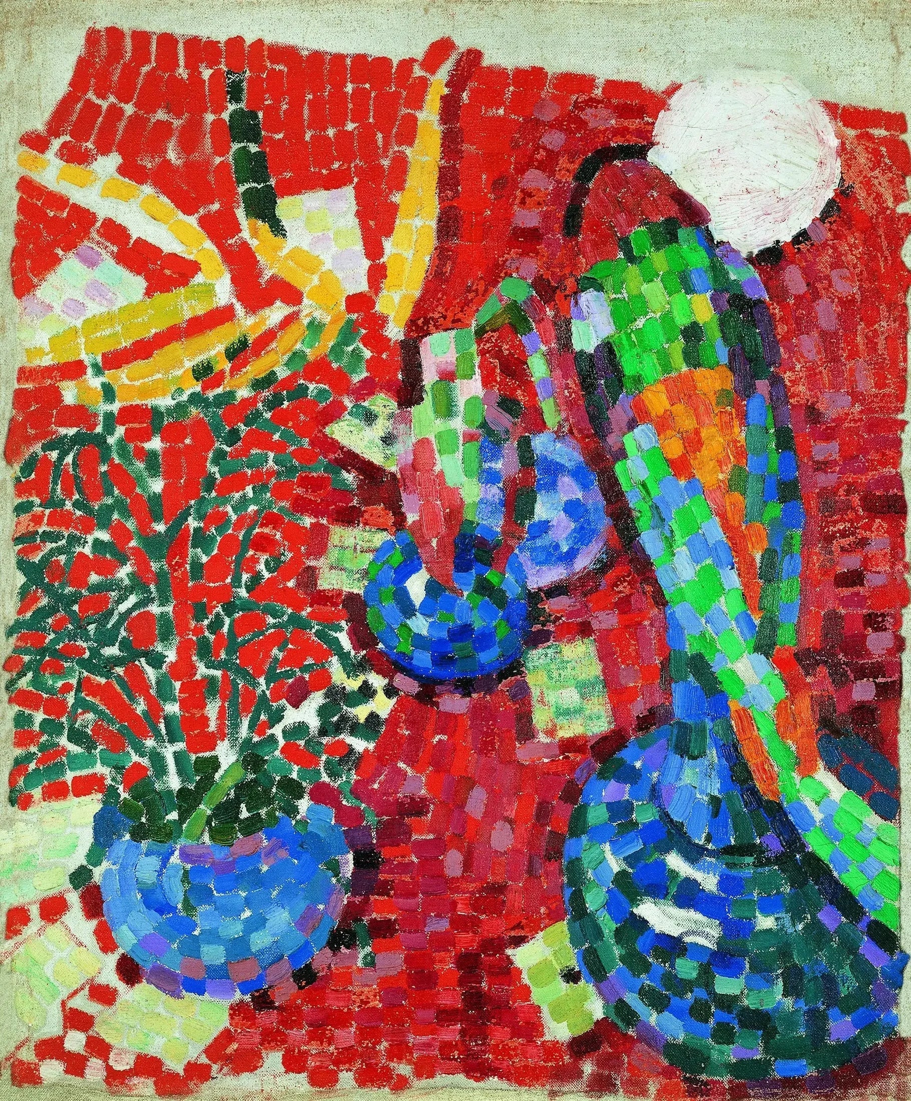 Nature morte au perroquet - Robert Delaunay image 1 tableau peint à l’huile sur toile