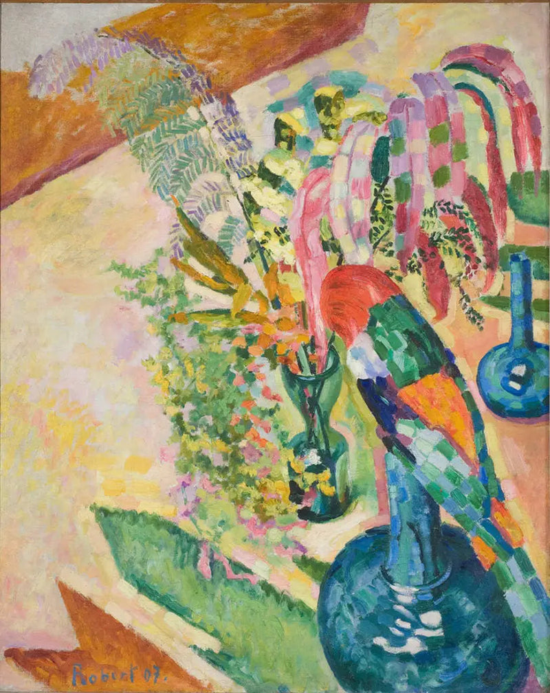 Natura morta con pappagallo - Robert Delaunay