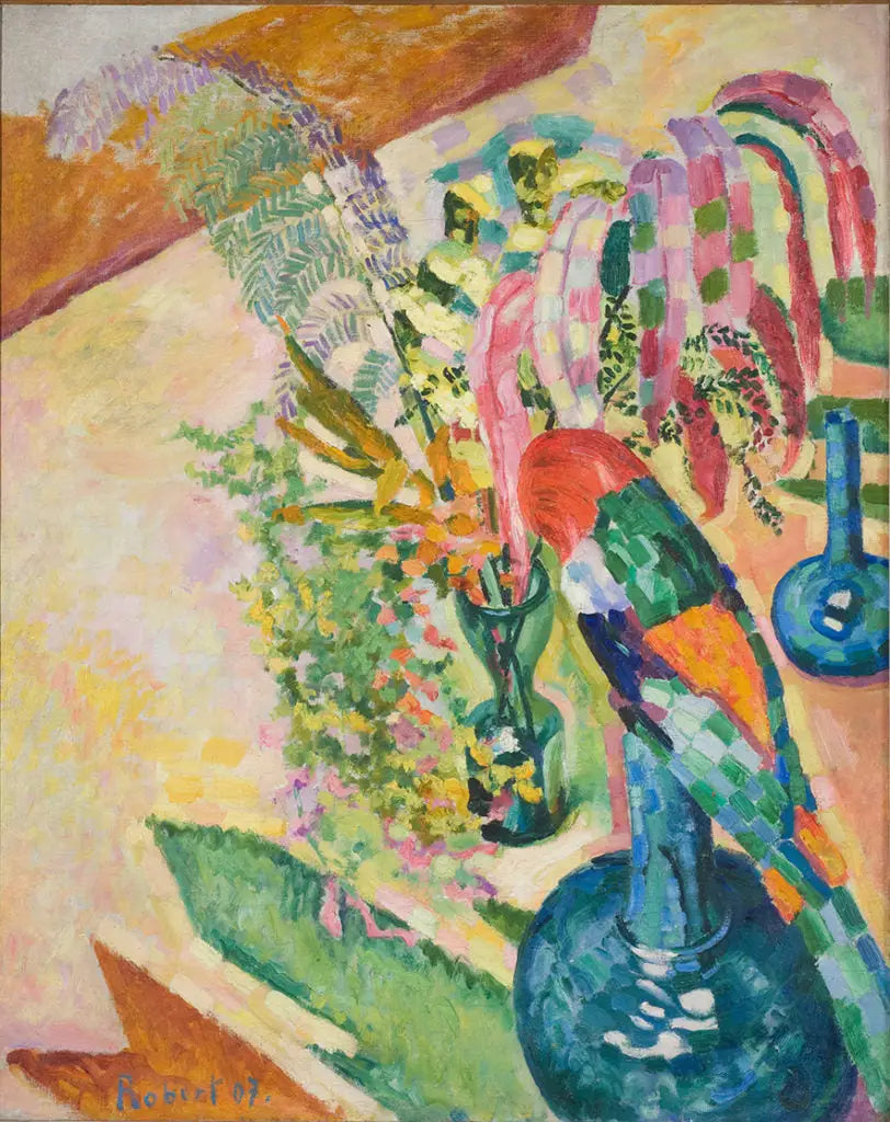 Natura morta con pappagallo - Robert Delaunay