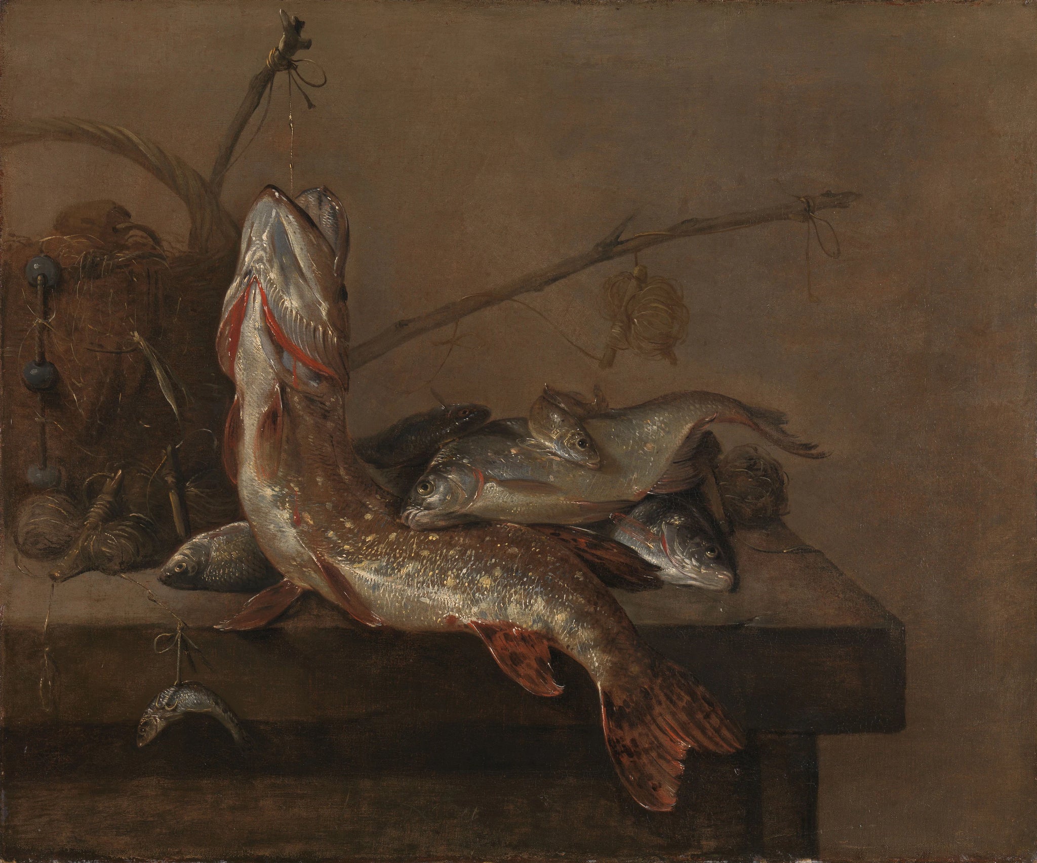 Nature morte au poisson - Pieter van Noort
