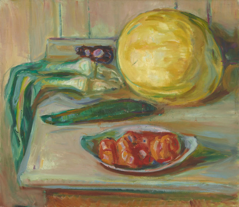 Natura morta con zucca e altre verdure - Edvard Munch