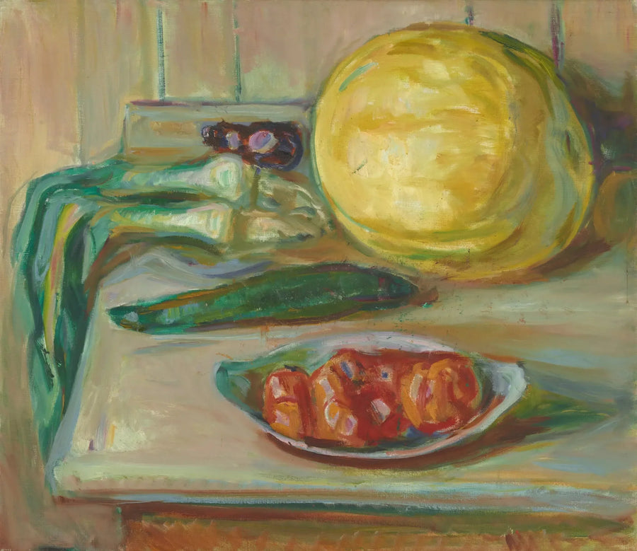 Natura morta con zucca e altre verdure - Edvard Munch