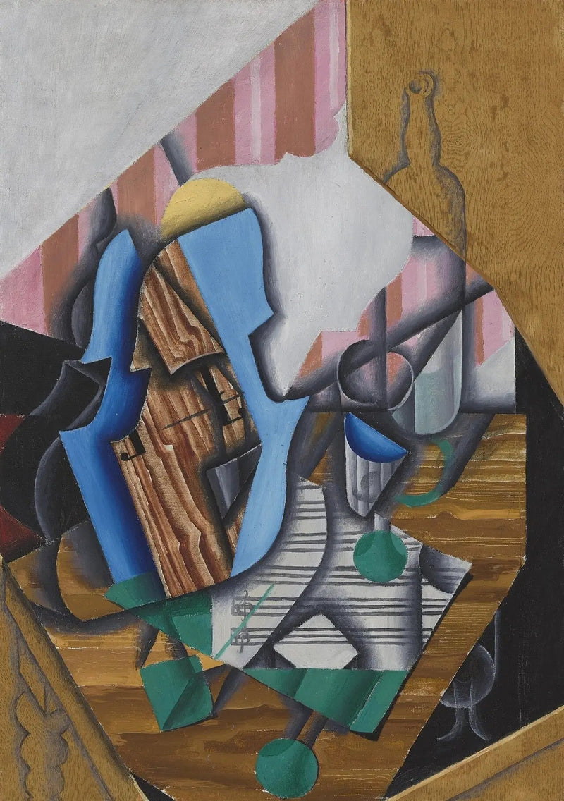 Natura morta con violino e spartito - Juan Gris