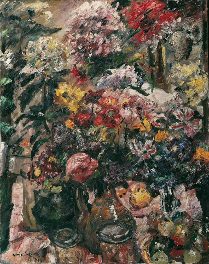 Natura morta con crisantemi e amarilli - Lovis Corinth