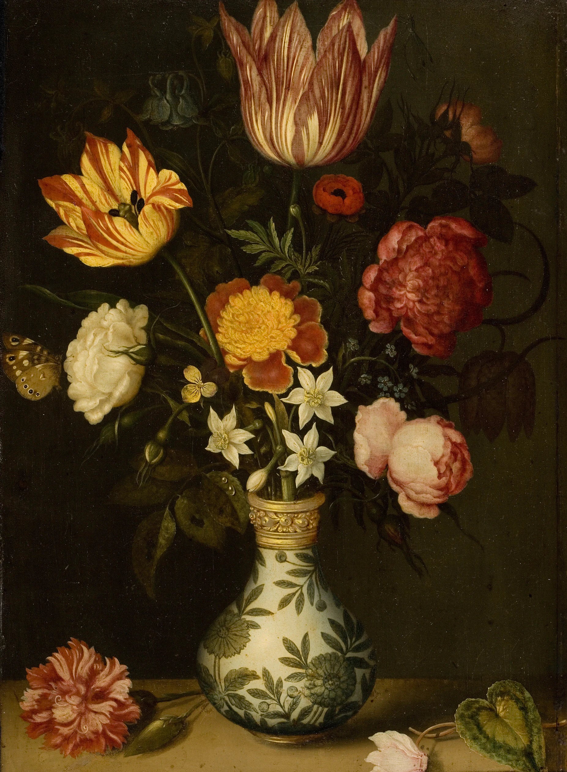 Nature morte aux fleurs dans un vase Wan-li - Ambrosius Bosschaert