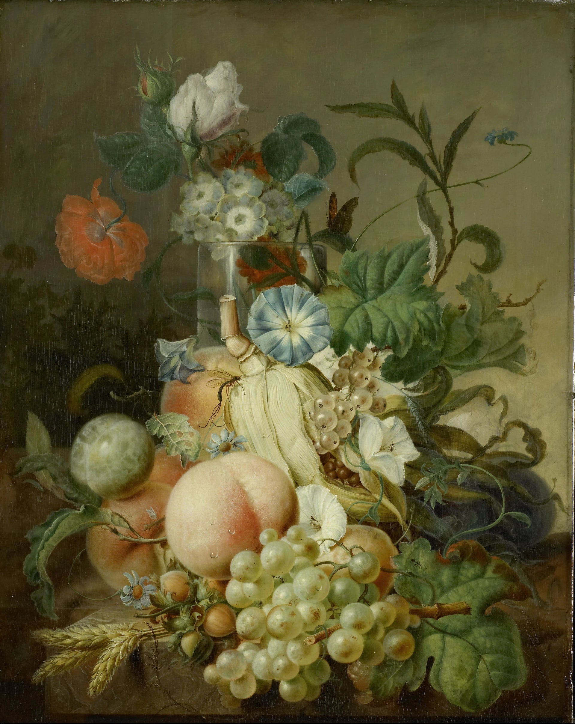 Nature morte aux fleurs et aux fruits - Jan Evert Morel