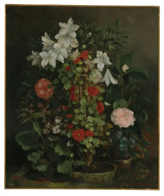 Natura morta con fiori - Gustave Courbet