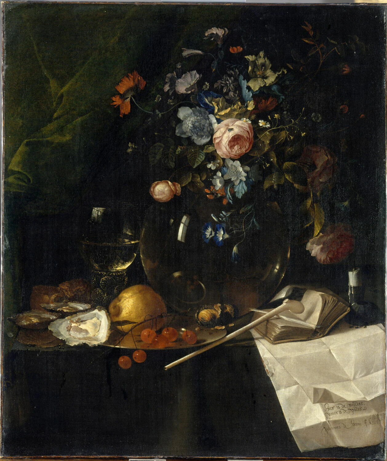 Nature morte aux fleurs. Vanité - Jan II de Heem