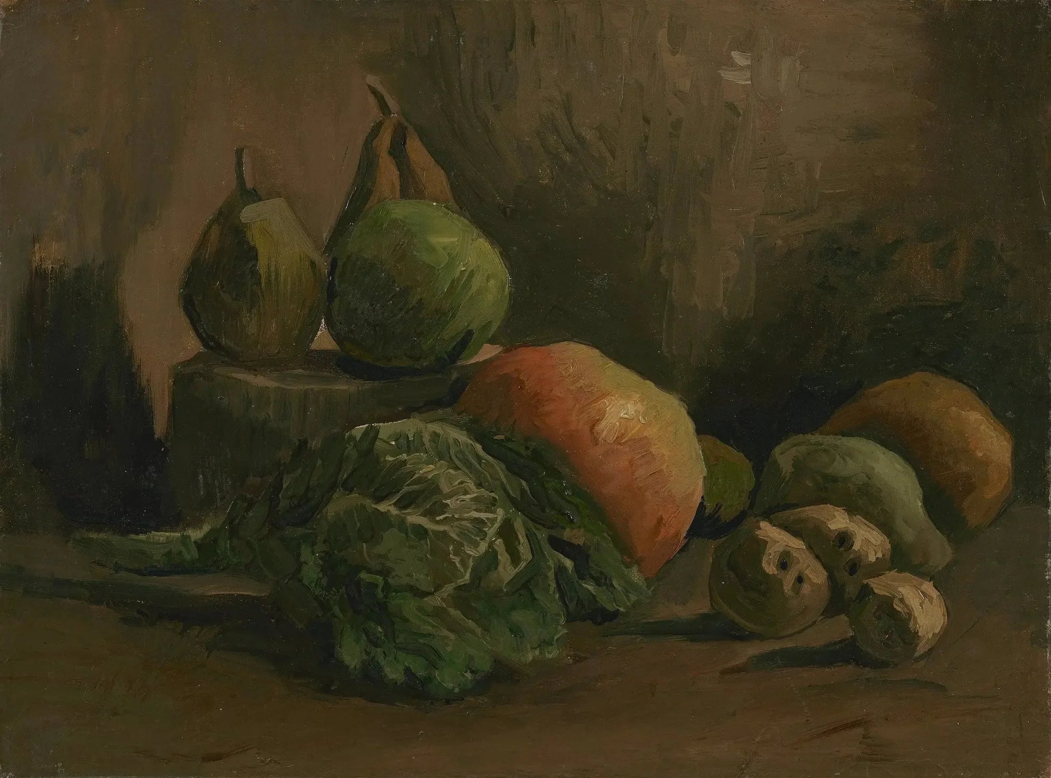 Nature morte aux légumes et aux fruits - Vincent van Gogh image 1 copie de tableau peinte à la main