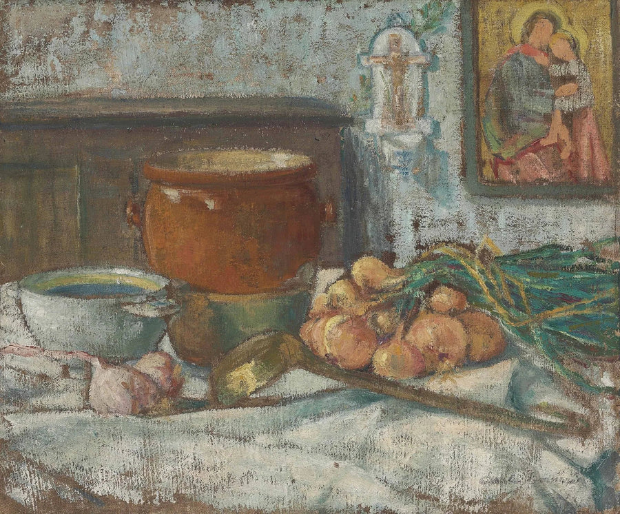 Natura morta con cipolle - Émile Bernard