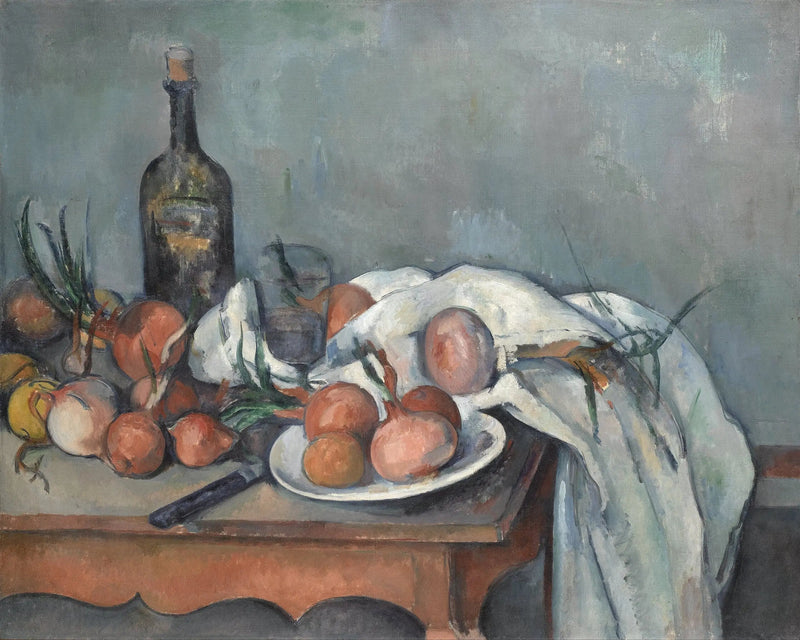 Natura morta con cipolle - Paul Cézanne