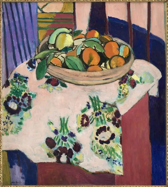 Reproduction du tableau « Nature morte aux oranges - Henri Matisse » par Alpha Reproduction en peinture à l’huile