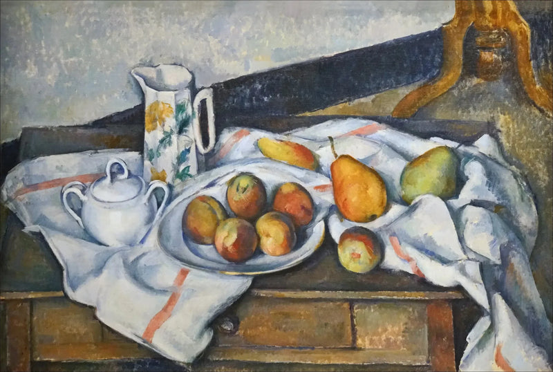 Natura morta con pesche e pere - Paul Cézanne