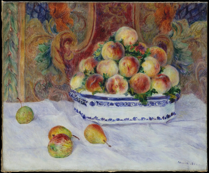 Natura morta con pesche - Pierre-Auguste Renoir