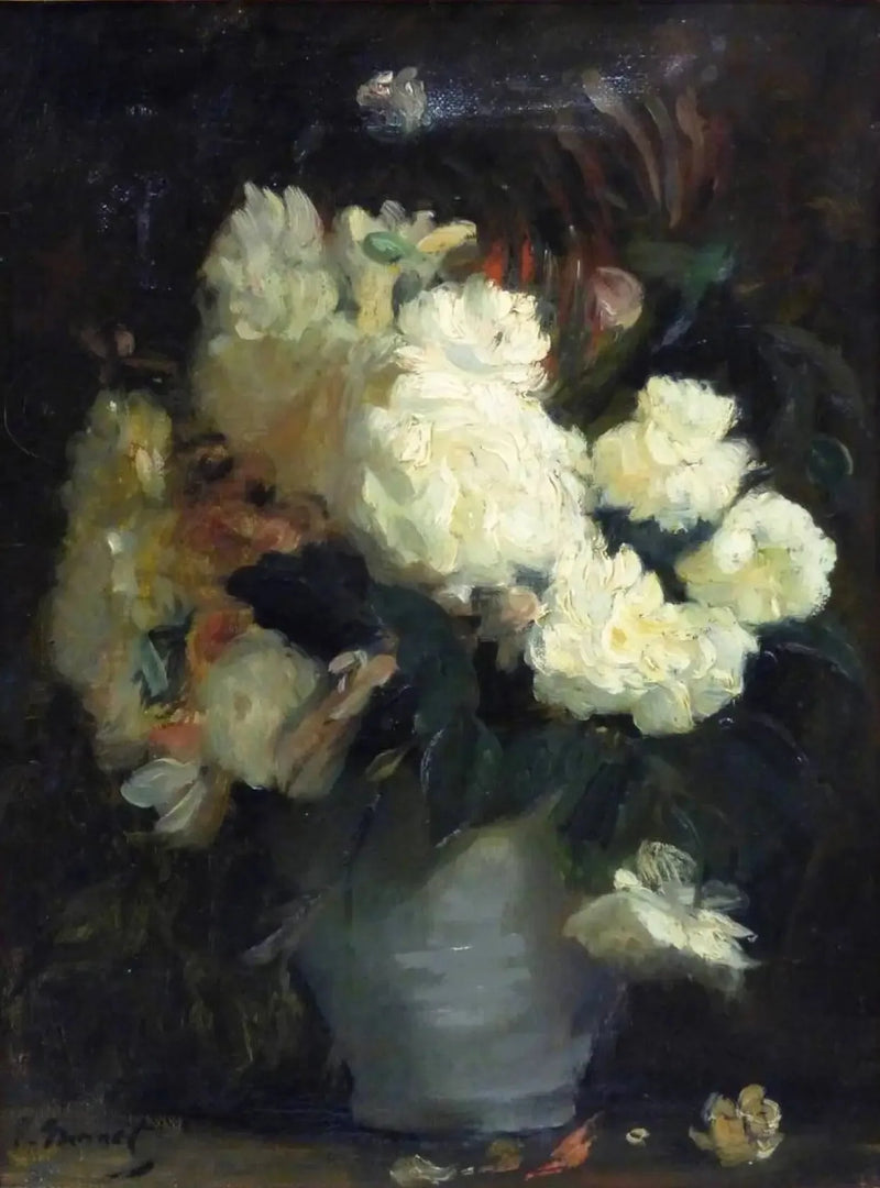 Natura morta con peonie bianche e altri fiori - Édouard Manet