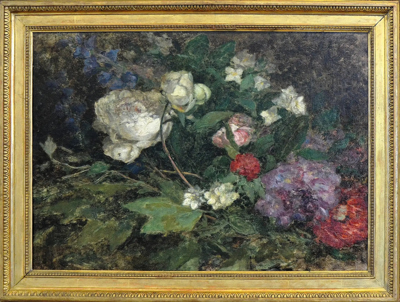 Natura morta con peonie e syringa - Eugène Boudin