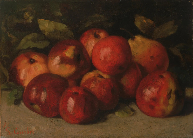 Natura morta con mele e pera - Gustave Courbet