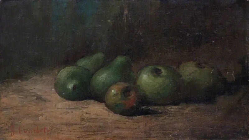 Natura morta con mele e pere - Gustave Courbet