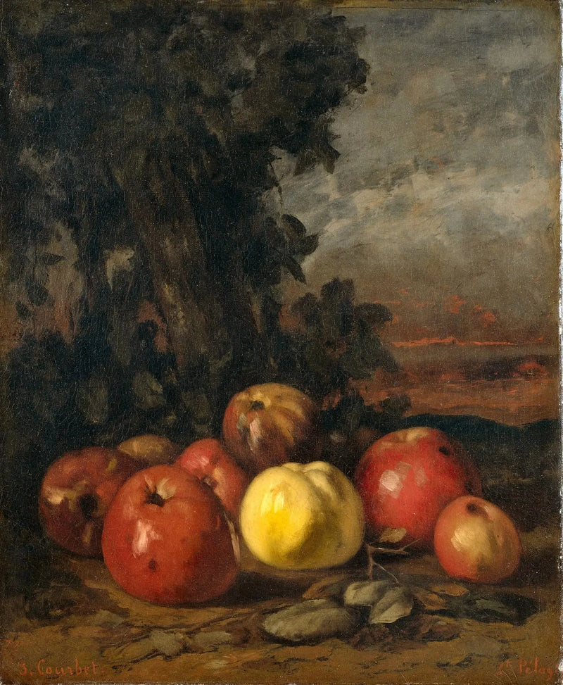 Natura morta con mele - Gustave Courbet