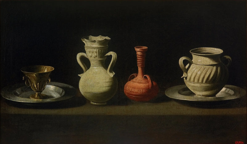 Natura morta con quattro vasi - Francisco de Zurbarán