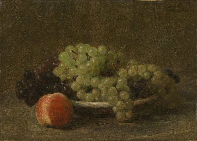 Natura morta con uva e pesca - Henri Fantin-Latour